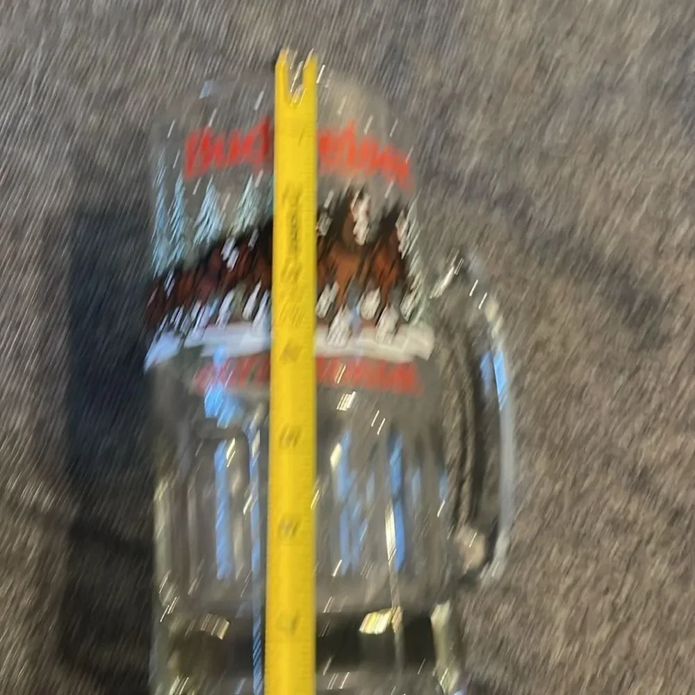 Extra large vintage Budweiser Clydesdales beer stein